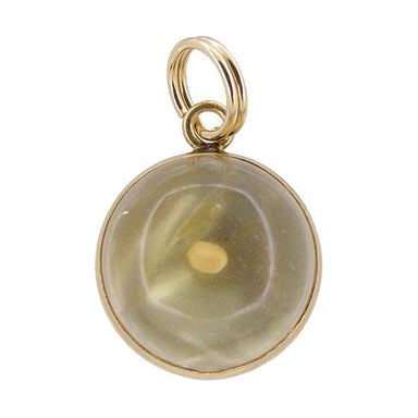 Matthew 17:20 Mustard Seed Amulet Vintage Charm in 14K Yellow Gold