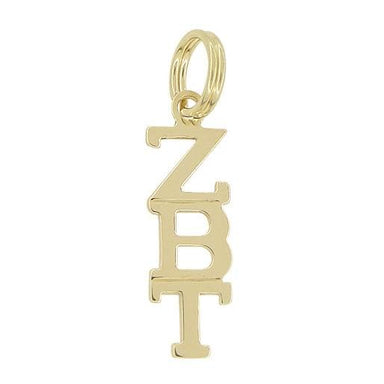 1970's Zeta Beta Tau "ZBT" Fraternity Pendant in 14 Karat Gold