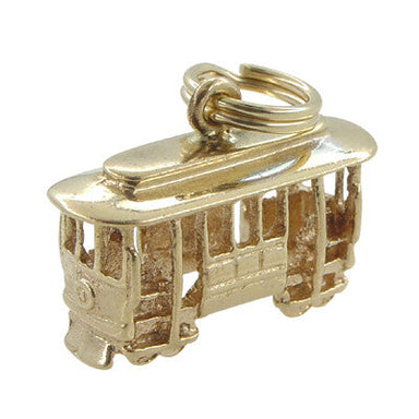 Cable Car Charm in 14 Karat Yellow Gold - alternate view