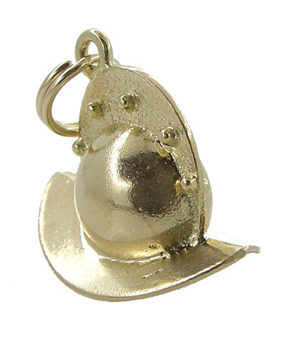 Conquistador Helmet Charm in 14 Karat Gold — Antique Jewelry Mall