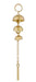 Moveable Wind Chime Pendant in 14 Karat Gold
