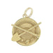 Vintage Alaska Gold Miner's Gear Charm in 10 Karat Yellow Gold