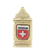 Enameled Switzerland Beer Stein Moveable Charm in 9 Karat Gold