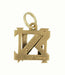 Antique Nu Sigma Nu Fraternity Charm in 14 Karat Yellow Gold