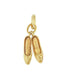 Vintage Indian Khussa Shoes Charm in 14K Yellow Gold - C645
