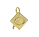 Vintage Graduation Cap Charm in 14 Karat Yellow Gold