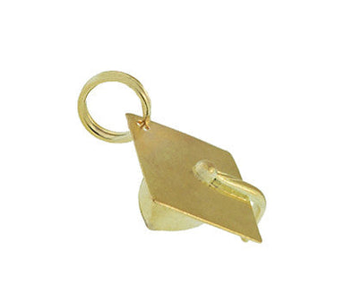 Vintage Graduation Cap Charm in 14 Karat Yellow Gold