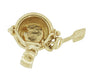 Sand Pail and Shovel Movable Charm in 14 Karat Gold