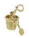 Sand Pail and Shovel Movable Charm in 14 Karat Gold