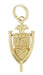 Movable "Knock At My Heart" Door Knocker Vintage Charm in Yellow Gold