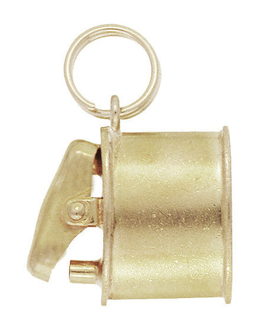 1950s Vintage Cigarette Lighter Charm in 10 Karat Gold - Movable - alternate view