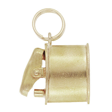 1950s Vintage Cigarette Lighter Charm in 10 Karat Gold - Movable - alternate view