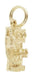 Antique Wall Telephone Charm in 14 Karat Gold