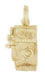 Antique Wall Telephone Charm in 14 Karat Gold