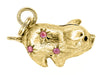 Piggy Bank Charm in 14 Karat Gold