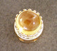 Cabochon Citrine Crown Slide in 14 Karat Gold
