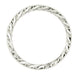 Diamond Set Hand Engraved Wedding Band in Platinum