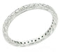 Diamond Set Hand Engraved Wedding Band in Platinum
