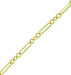 Figaro Link Bracelet in 10 Karat Gold