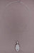 Art Deco Filigree Crystal and Diamond Set Pendant Necklace in Sterling Silver