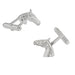 Solid Sterling Silver Horse's Head Cufflinks