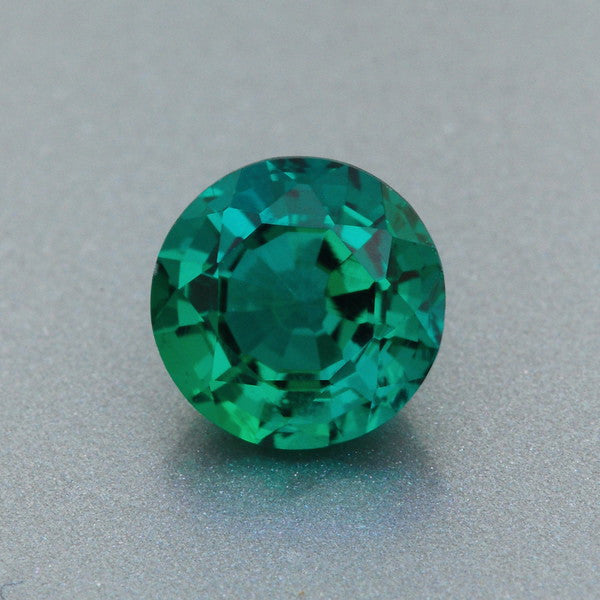 Stunning 6mm Round Jade Green Lab Grown Emerald | 0.79 Carat