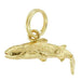 Jumping Fish Charm in 14 Karat Gold