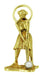 Lady Golfer Moveable Charm in 14 Karat Gold With Pearl - Vintage 1950's Pendant Design
