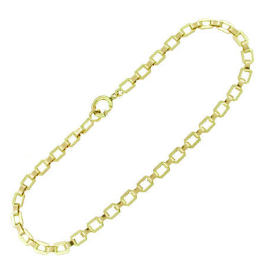 Vintage Flat Link Bracelet in 10 Karat Yellow Gold - alternate view