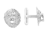 Lion Cufflinks in Sterling Silver