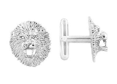 Lion Cufflinks in Sterling Silver