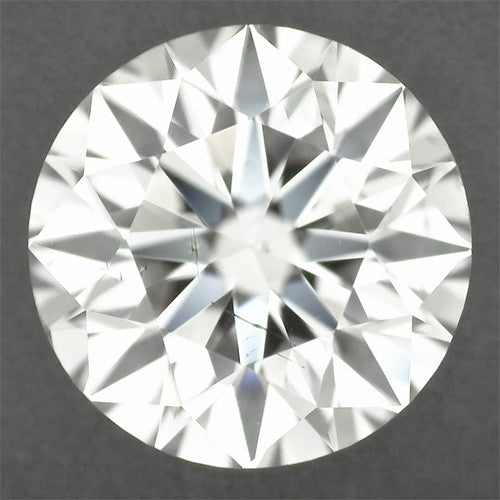 0.62 G Color SI1 Clarity Natural Loose Round Diamond EGL USA Graded Hearts and Arrows Cut