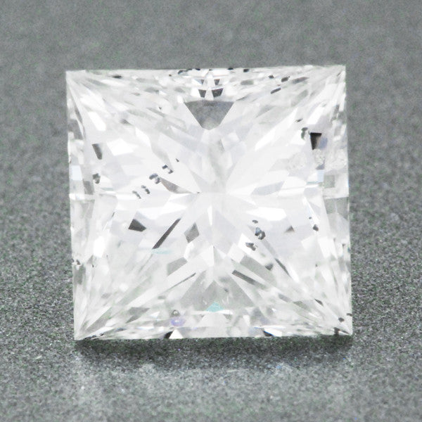 1.00 Carat Loose Princess Cut Diamond Diamond E Color SI3 Clarity with EGL USA Report | Natural