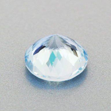 Fine 6mm Natural Loose Powder Blue Round Aquamarine Stone | 0.73 Carat - alternate view