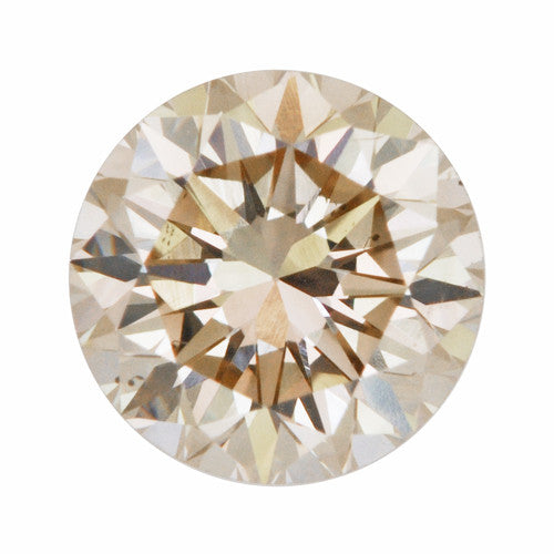 0.39 Carat Loose Champagne Diamond | Natural Round Brilliant VS2 Clarity