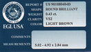 0.43 Carat Natural Cappuccino Color Fancy Loose Light Brown Diamond | Round Brilliant VS2 Clarity