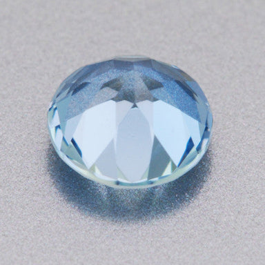 Loose Natural 0.31 Carat Round Aquamarine Deep Sky Blue | 4.5mm Stone - alternate view