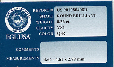 0.36 Carat Loose Pale Pink Champagne Diamond | Natural Color Round Brilliant VS1 Clarity - alternate view