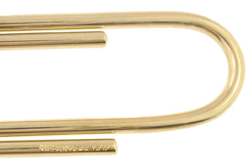 Tiffany & Co. Vintage Paper Clip Money Clip in 14 Karat Gold - Item: MC109 - Image: 2