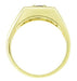 Men's Royal Blue Sapphire Ring in 14 Karat Yellow Gold