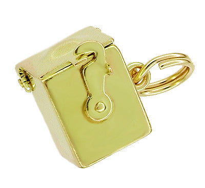 14 Karat Gold Movable Jack in the Box Charm Pendant - Item: C170 - Image: 2