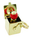14 Karat Gold Movable Jack in the Box Charm Pendant