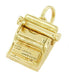 Movable Typewriter Charm in 14 Karat Gold