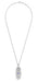 Art Deco Amethyst and Diamonds Floral Filigree Pendant Necklace in Sterling Silver