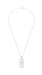 Art Deco Filigree Vintage Sapphire Ichthys Fish Necklace - Sterling Silver 1930's Pendant Design