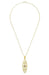 Filigree Lozenge Art Deco Amethyst Necklace in Yellow Gold Vermeil Over Sterling Silver