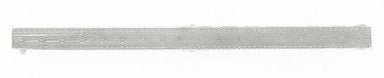 Antique Art Deco Engraved Bar Brooch in 14 Karat White Gold