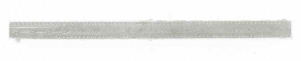 Antique Art Deco Engraved Bar Brooch in 14 Karat White Gold