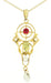Antique Lavalier Pendant Necklace in 10 Karat Gold