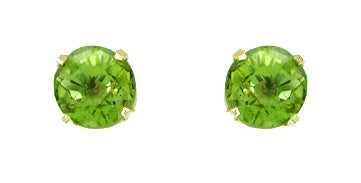 Arizona Peridot Stud Earrings in 18 Karat Gold